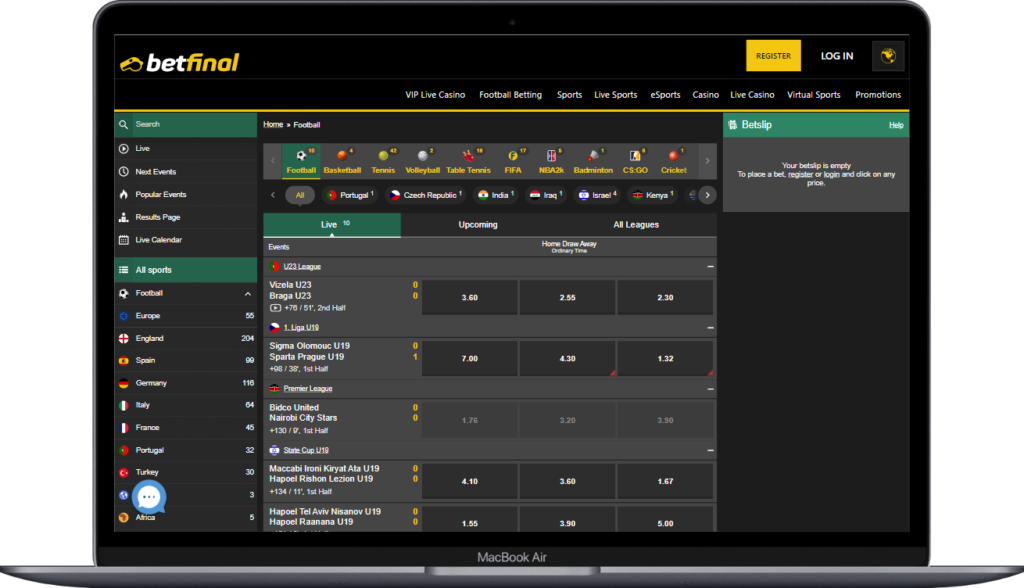 استمتع بتجربة المراهنات الرياضية مع Betfinal
